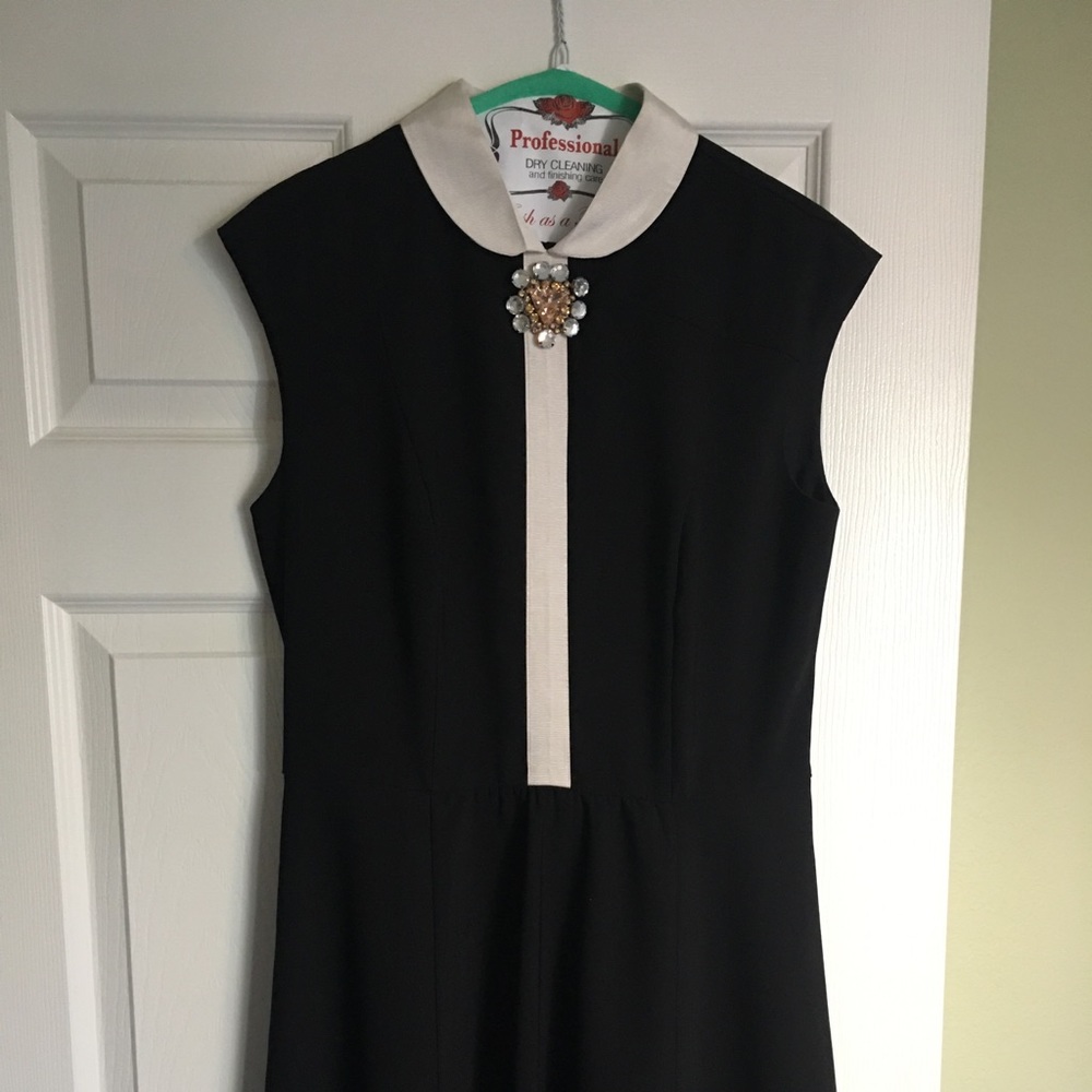 Ted Baker embellished black dress